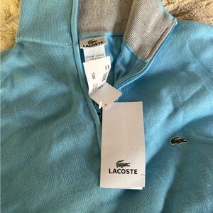 Lacoste Men's Blue Zip Up Sweater